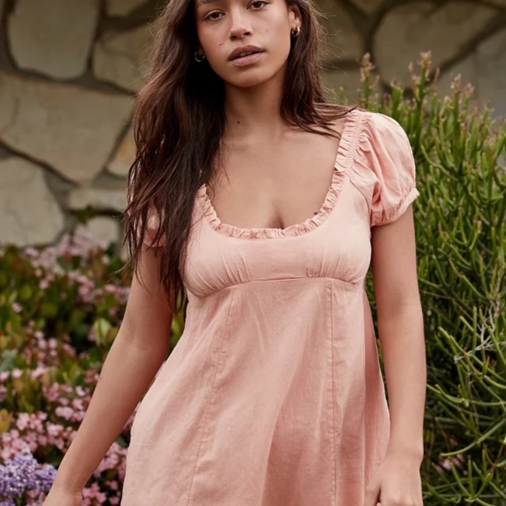 Soakin Up the Sun Mini Dress in Washed Rose